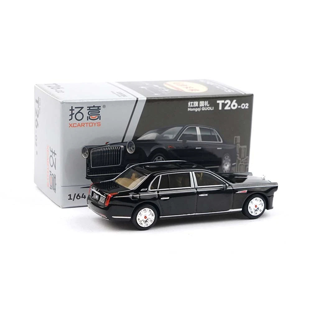 XCARTOYS Hongqi GUOLI Black 1/64 T26-02 Diecast Model Car