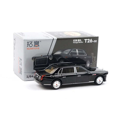 XCARTOYS Hongqi GUOLI Black 1/64 T26-02 Diecast Model Car