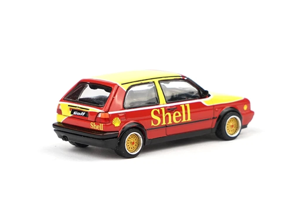 1:64 Poprace Shell VW Golf GTI MKII Sports Model Diecast Metal Car S3-03