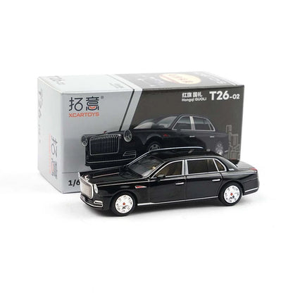 XCARTOYS Hongqi GUOLI Black 1/64 T26-02 Diecast Model Car