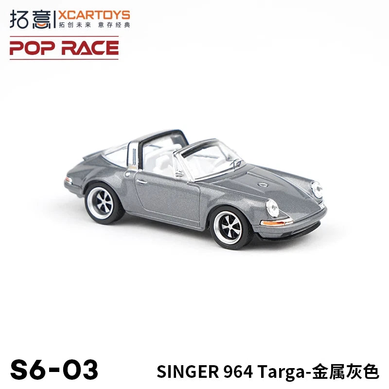 XCarToys x Pop Race 1:64 Scale SINGER 964 Targa Diecast Model Car Toys