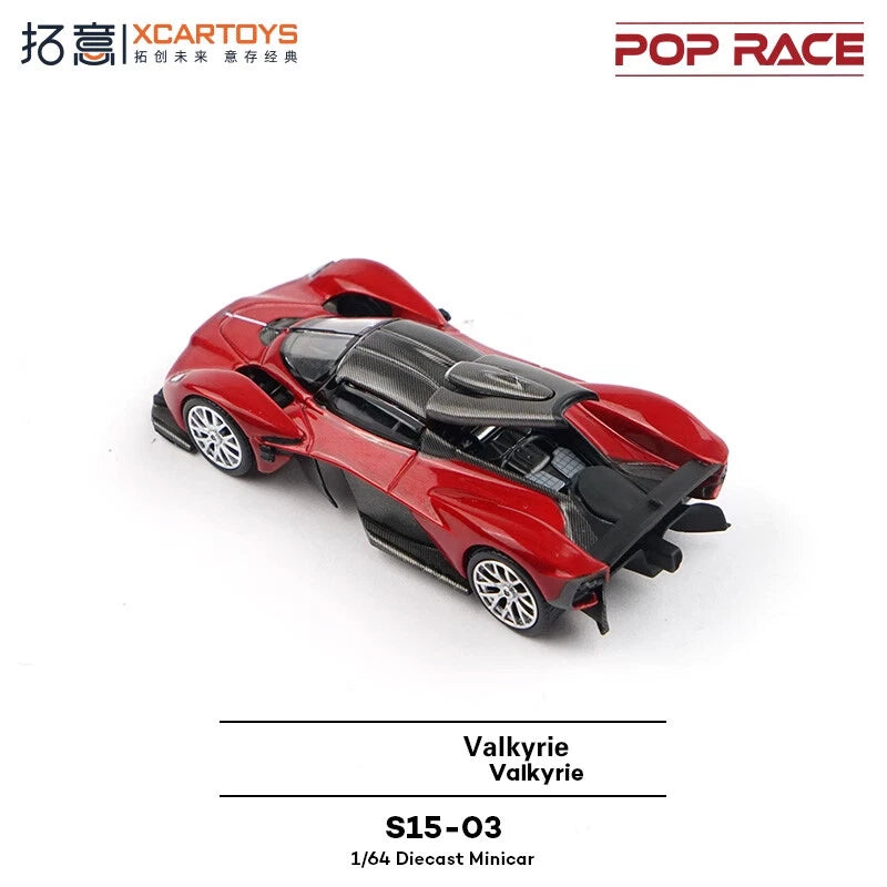 POP RACE 1:64 Valkyrie Red Diecast Model Car S15-03