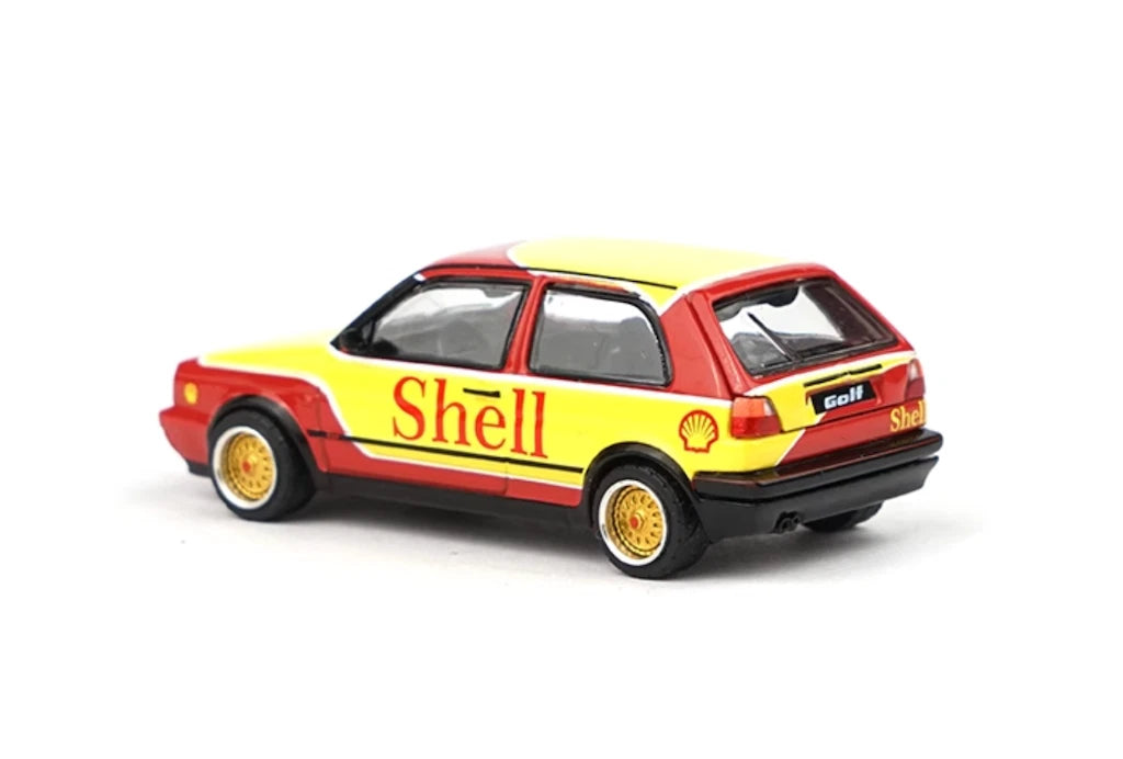 1:64 Poprace Shell VW Golf GTI MKII Sports Model Diecast Metal Car S3-03