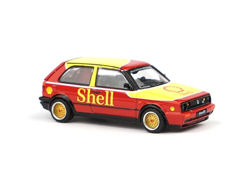 1:64 Poprace Shell VW Golf GTI MKII Sports Model Diecast Metal Car S3-03