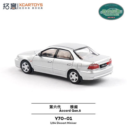 1:64 Xcartoys Gen.6 Honda Accord Silver Diecast Model Car Y70-01