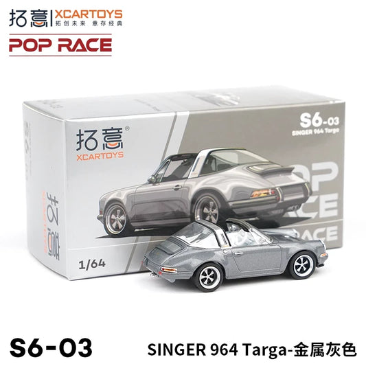 XCarToys x Pop Race 1:64 Scale SINGER 964 Targa Diecast Model Car Toys