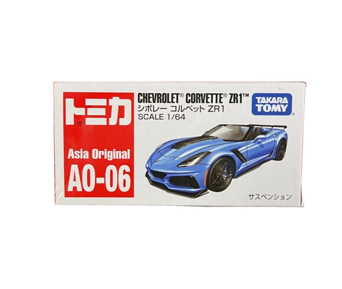Takara Tomy Tomica AO-06 Chevrolet Corvette ZR1 1/64 Diecast Car