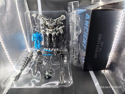 Baiwei TW-1101 Ancient Lord 33 cm Transforming Robot Figure with 17 cm Blue OP Collectible