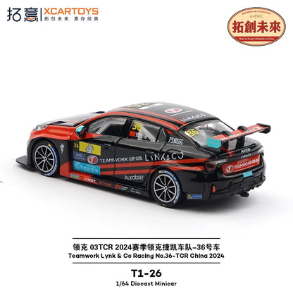 Xcartoys 1:64 Teamwork Lynk & Co Racing Diecast Model Car