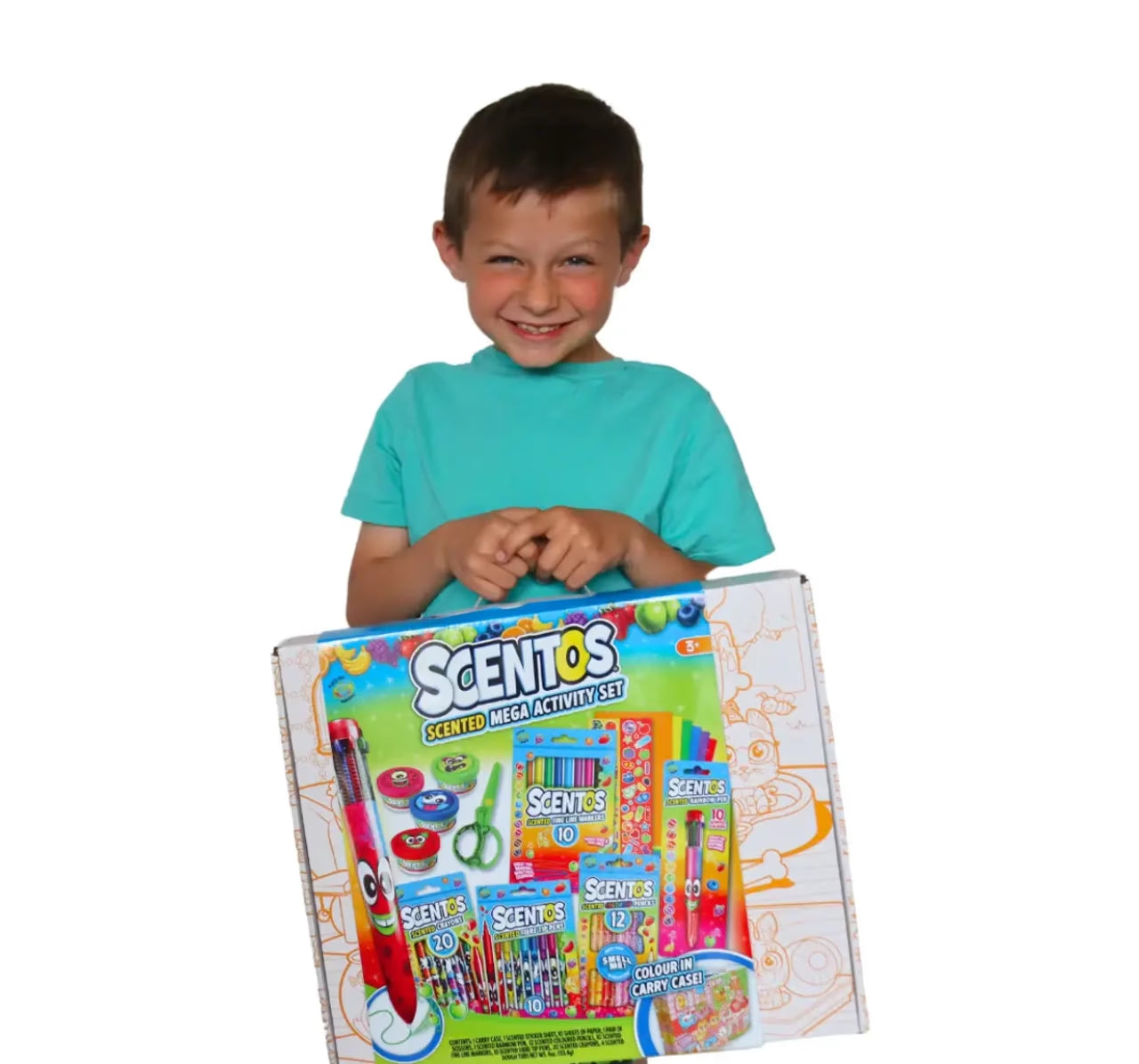 Scentos Scented Mega Stationery Set for Kids, 3Y+(PACK 0F 6)