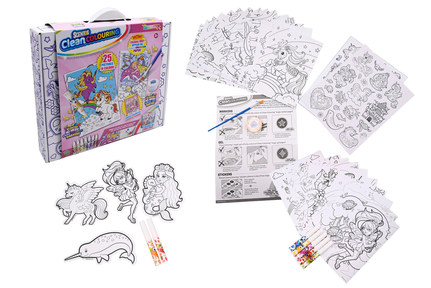 SCENTOS Clean coloring Box Set Enchanted(PACK OF 6)