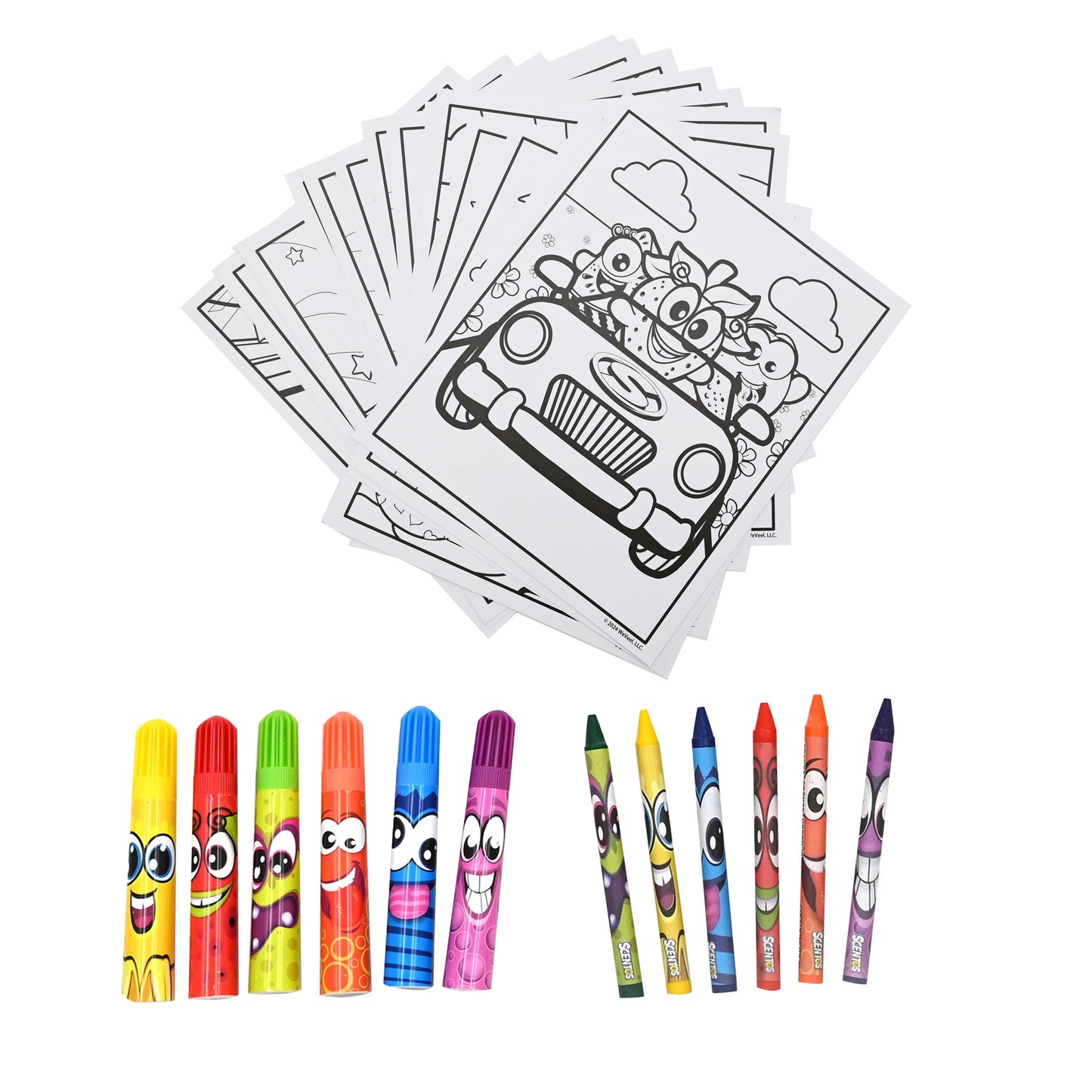 SCENTOS ON THE GO MY FIRST COLOURING (PACK OF 12)