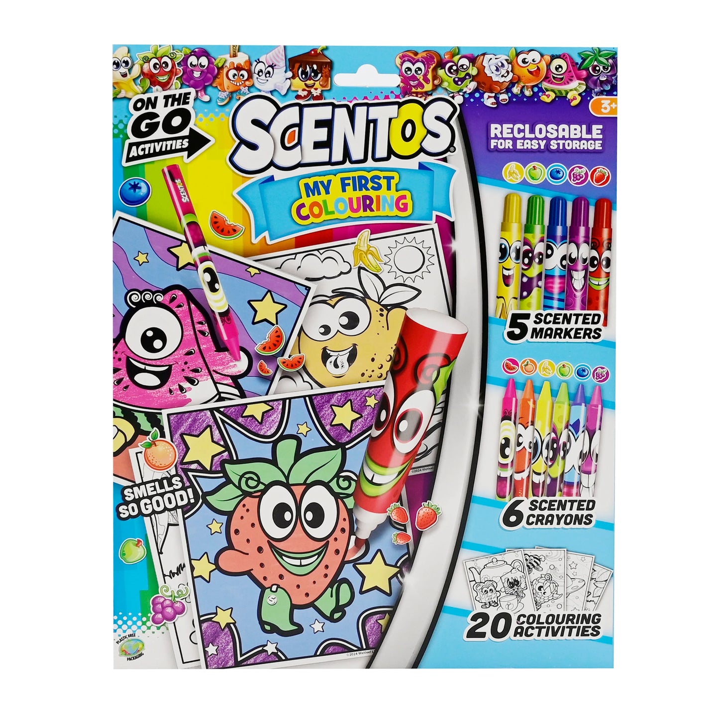 SCENTOS ON THE GO MY FIRST COLOURING (PACK OF 12)