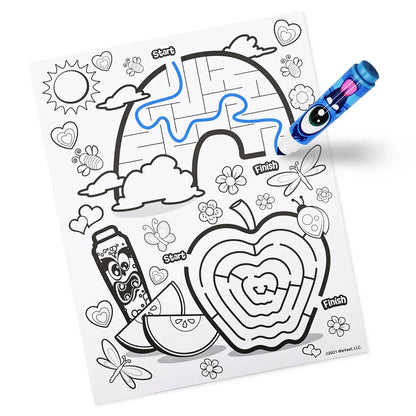 SCENTOS TRAVEL COLOURING KIT - MAZE CRAZE (PACK OF 12)