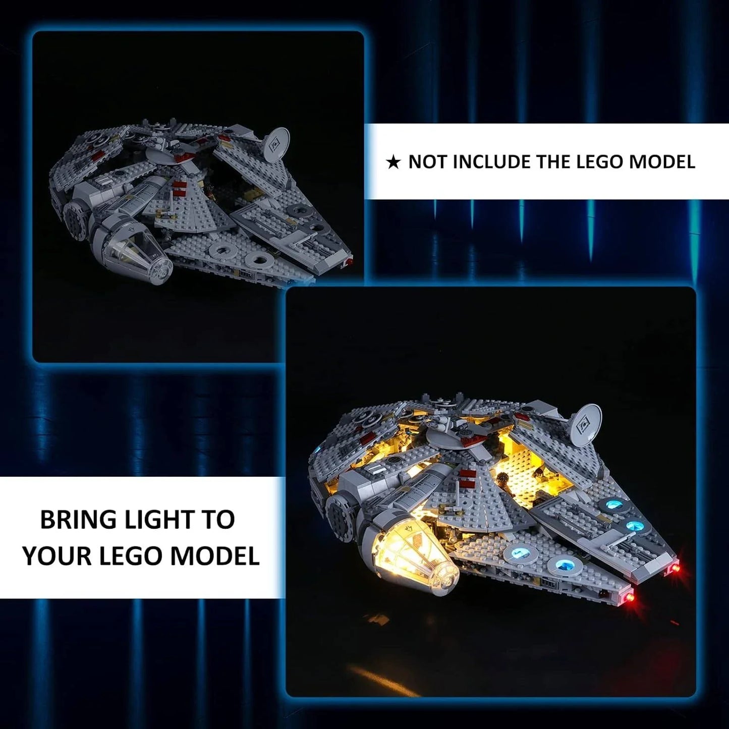 LEGO Millennium Falcon Building Blocks for Kids (1351 Pcs) 75257,Multicolor