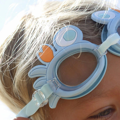 Blue Color Mini Swim Goggles For Kids Sonny The Sea Creature