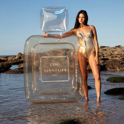 Champagne Color Inflatable Luxe Lie-On Float Parfum