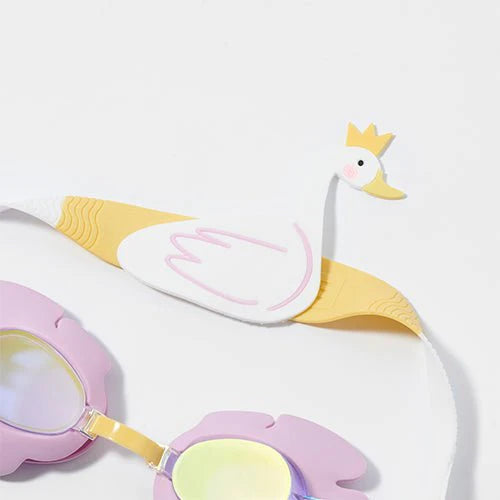 Kids Swim Goggles Princess Swan Multi