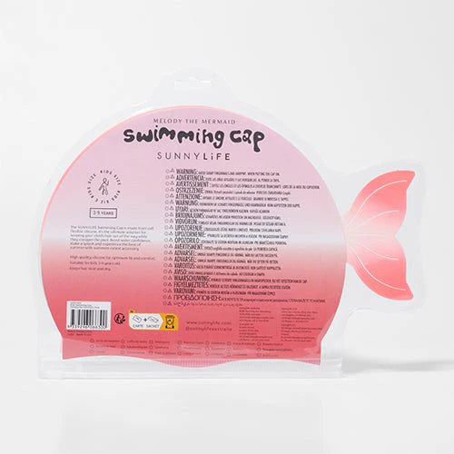 Kids Swimming Cap Melody the Mermaid Pink