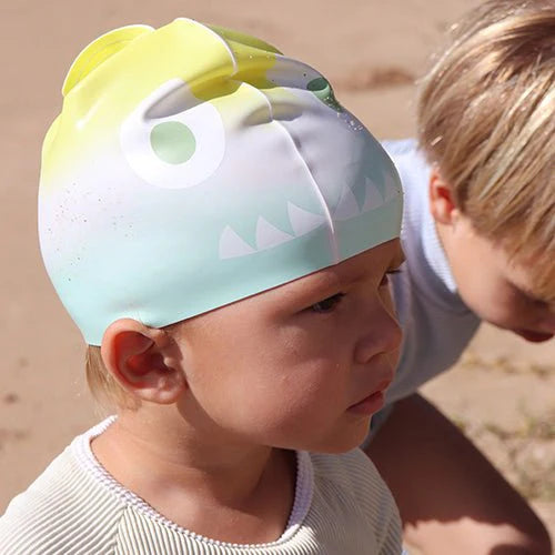 Kids Swimming Cap Salty the Shark Multi