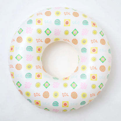 Multicolor Inflatable Pool Ring And Ball Set SMILEY World Sol Sea