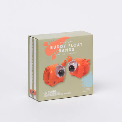 Orange Color Inflatable Buddy Float Bands Sonny The Sea Creature