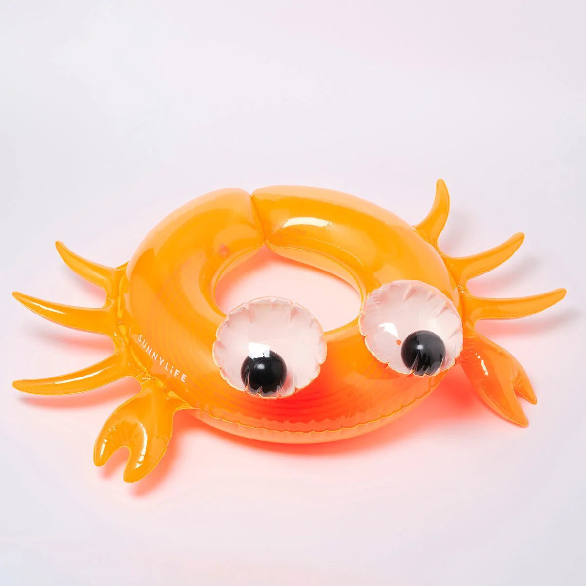 Orange Color Inflatable Kiddy Pool Ring Sonny The Sea Creature