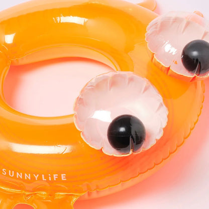 Orange Color Inflatable Kiddy Pool Ring Sonny The Sea Creature