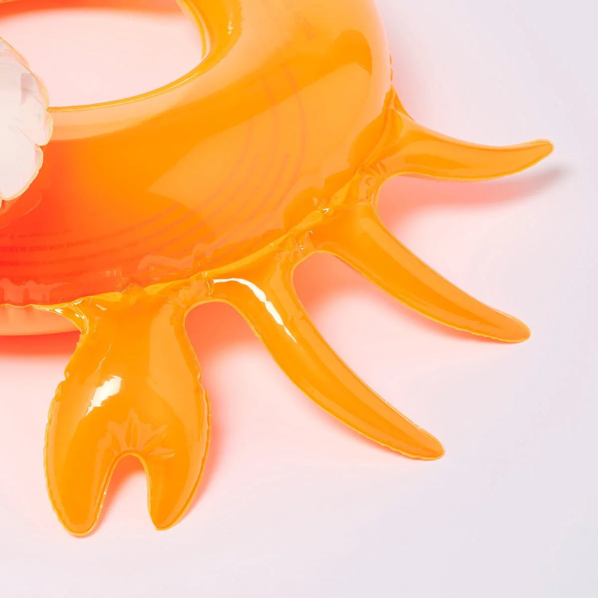 Orange Color Inflatable Kiddy Pool Ring Sonny The Sea Creature