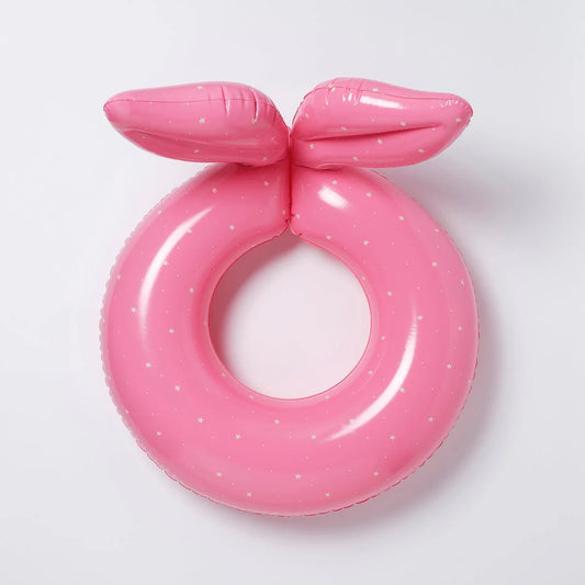 pink color inflatable Kiddy Pool Ring Ocean Treasure Rose