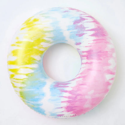 Tie Dye Color Inflatable Pool Ring Tie Dye Sorbet