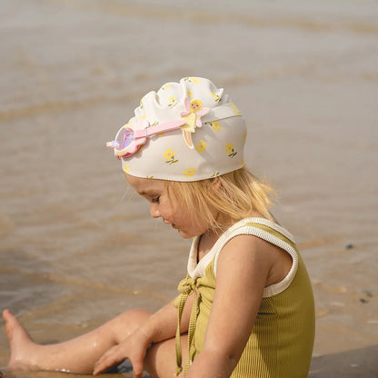 Yellow Color Shaped Swimming Cap Mima The Fairy Lemon