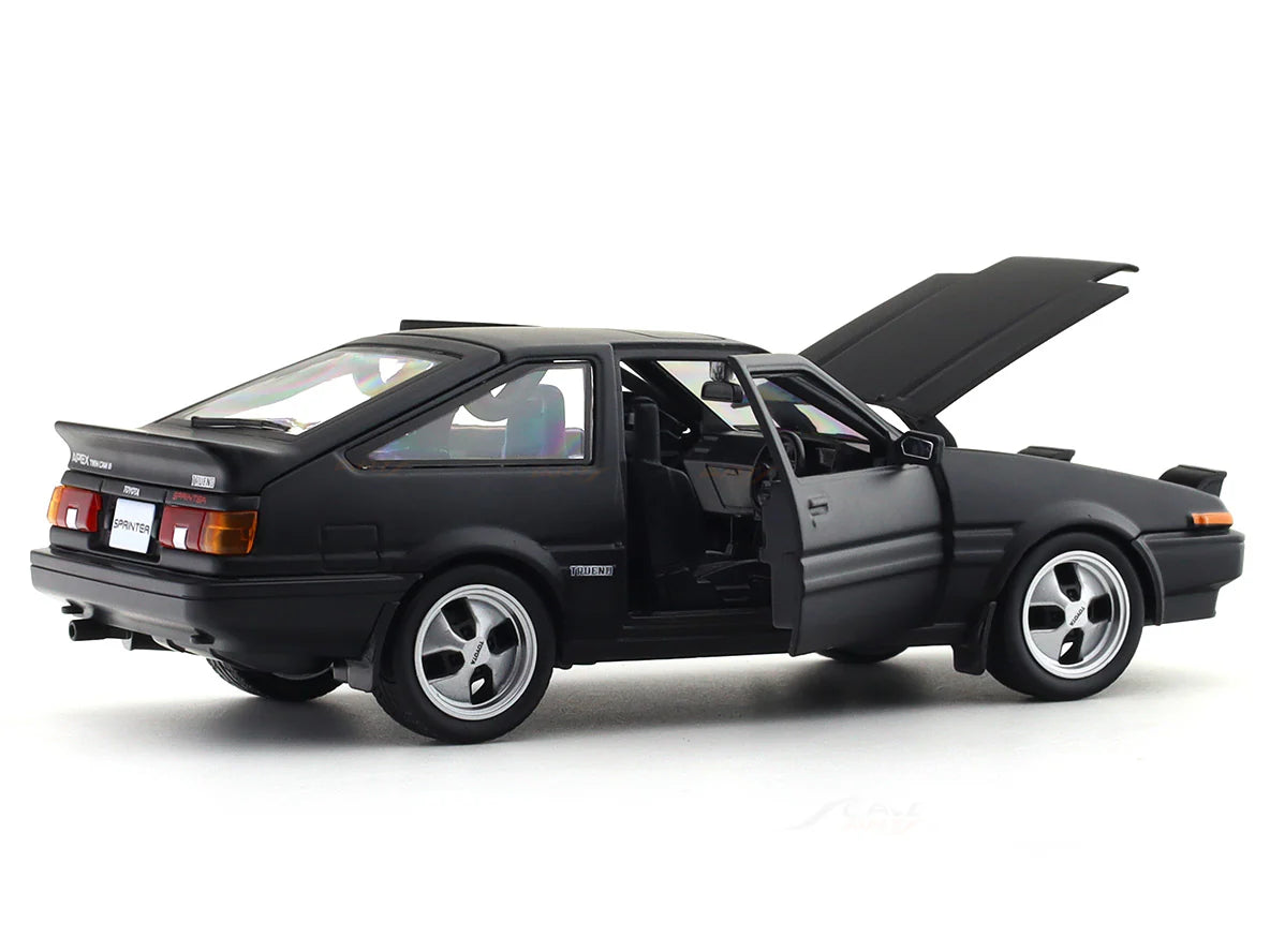 1:24 Toyota Sprinter Trueno AE86 Matte Black