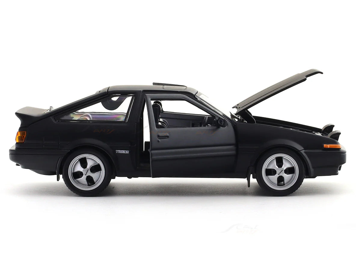 1:24 Toyota Sprinter Trueno AE86 Matte Black