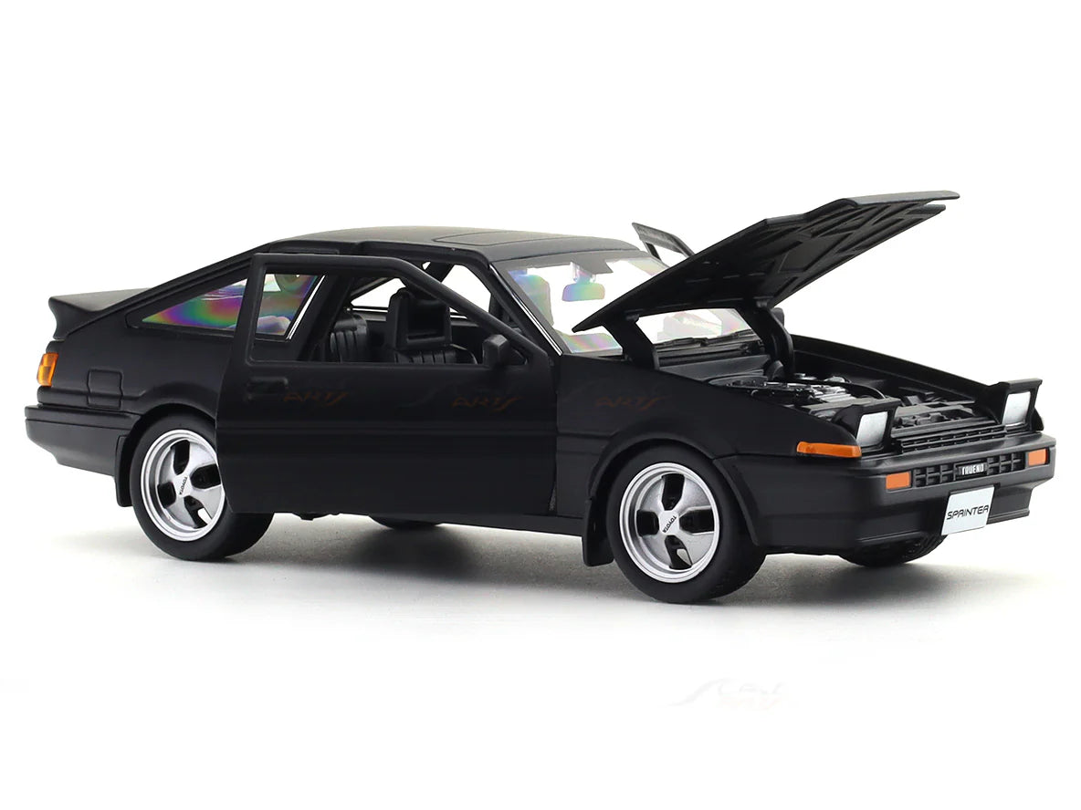 1:24 Toyota Sprinter Trueno AE86 Matte Black
