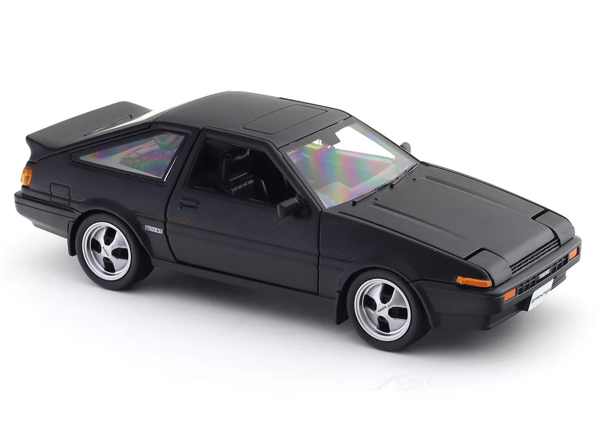 1:24 Toyota Sprinter Trueno AE86 Matte Black