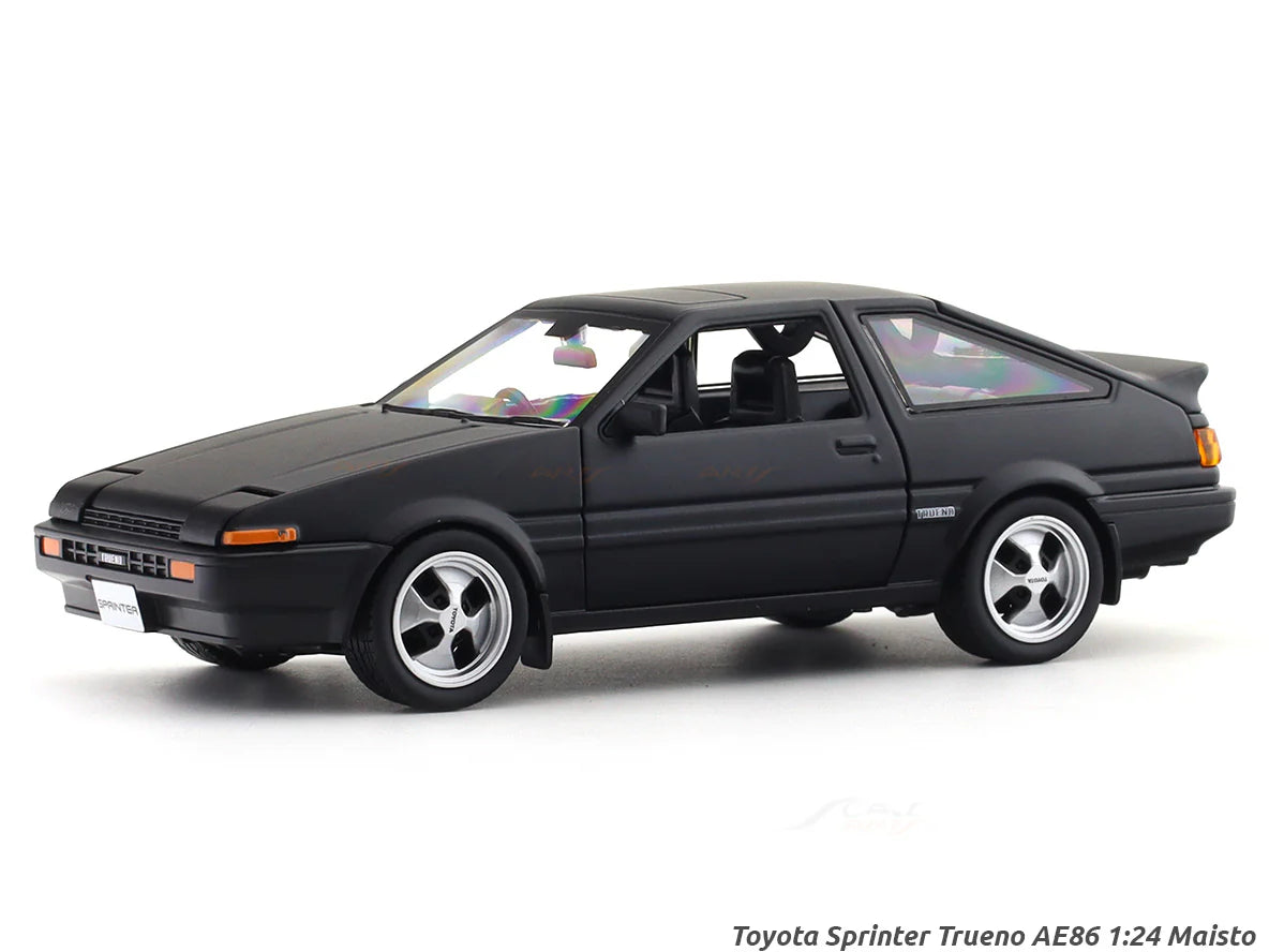 1:24 Toyota Sprinter Trueno AE86 Matte Black