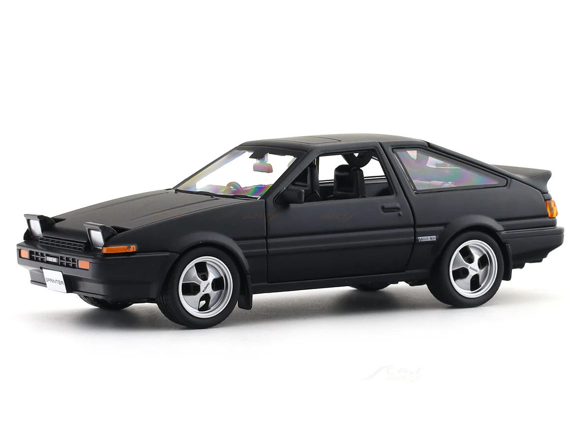 1:24 Toyota Sprinter Trueno AE86 Matte Black