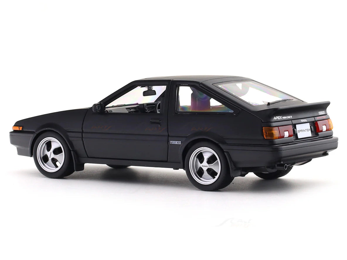 1:24 Toyota Sprinter Trueno AE86 Matte Black