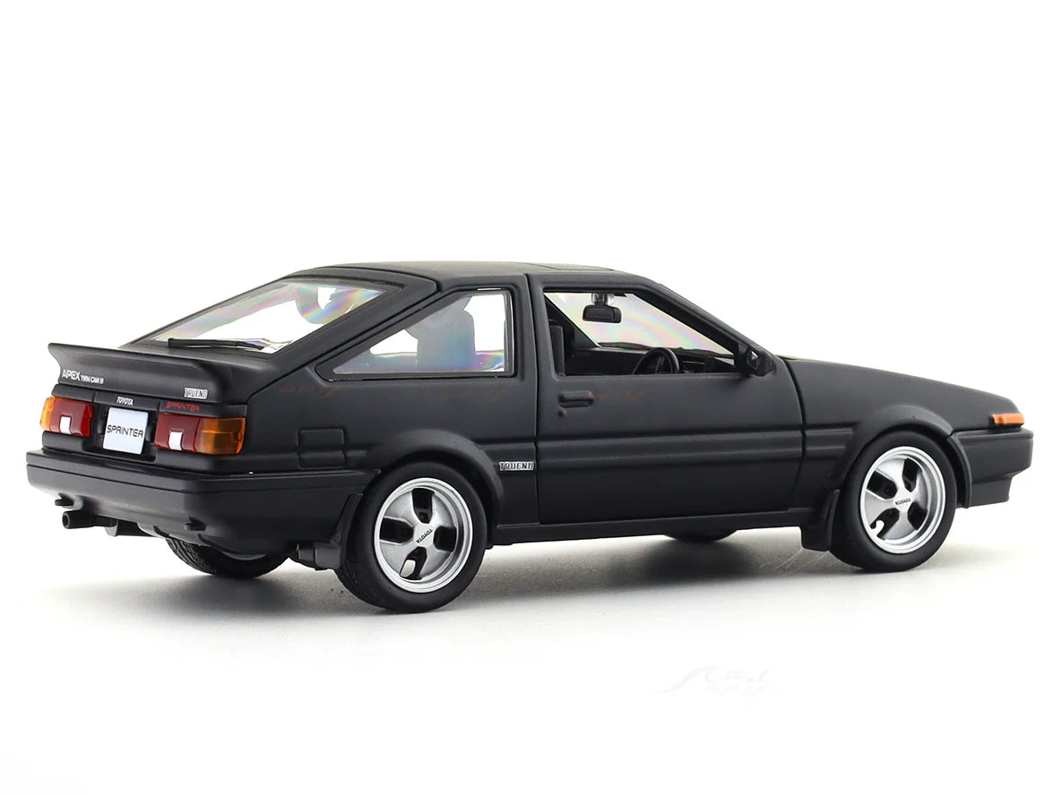 1:24 Toyota Sprinter Trueno AE86 Matte Black