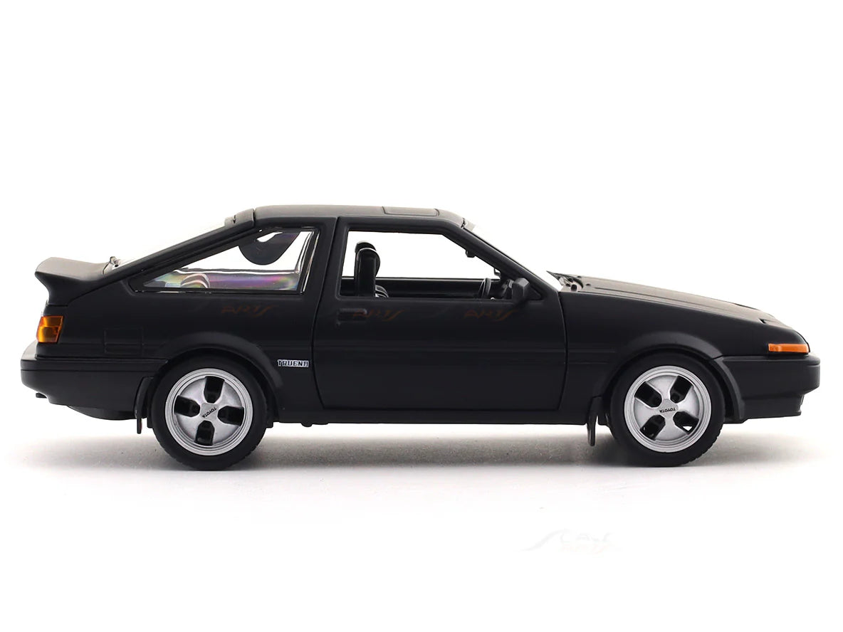1:24 Toyota Sprinter Trueno AE86 Matte Black
