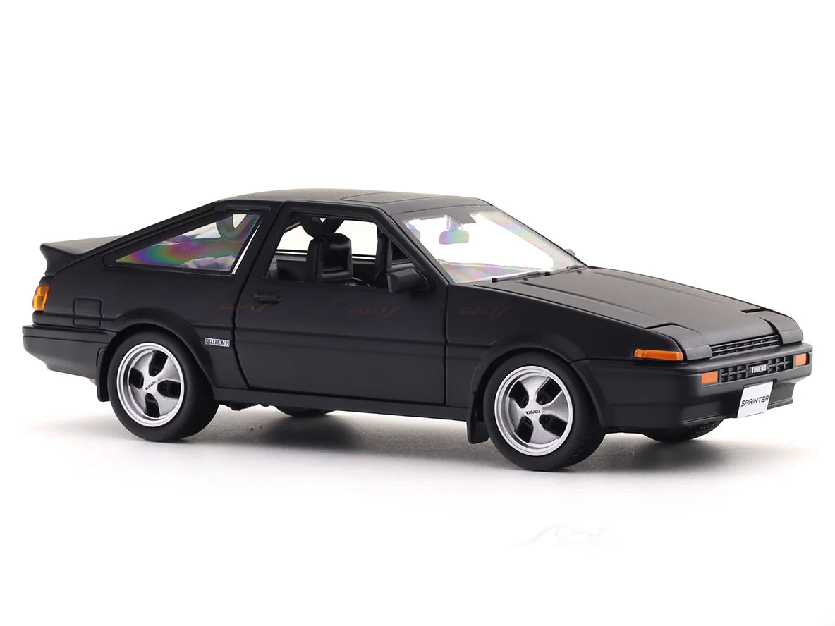 1:24 Toyota Sprinter Trueno AE86 Matte Black