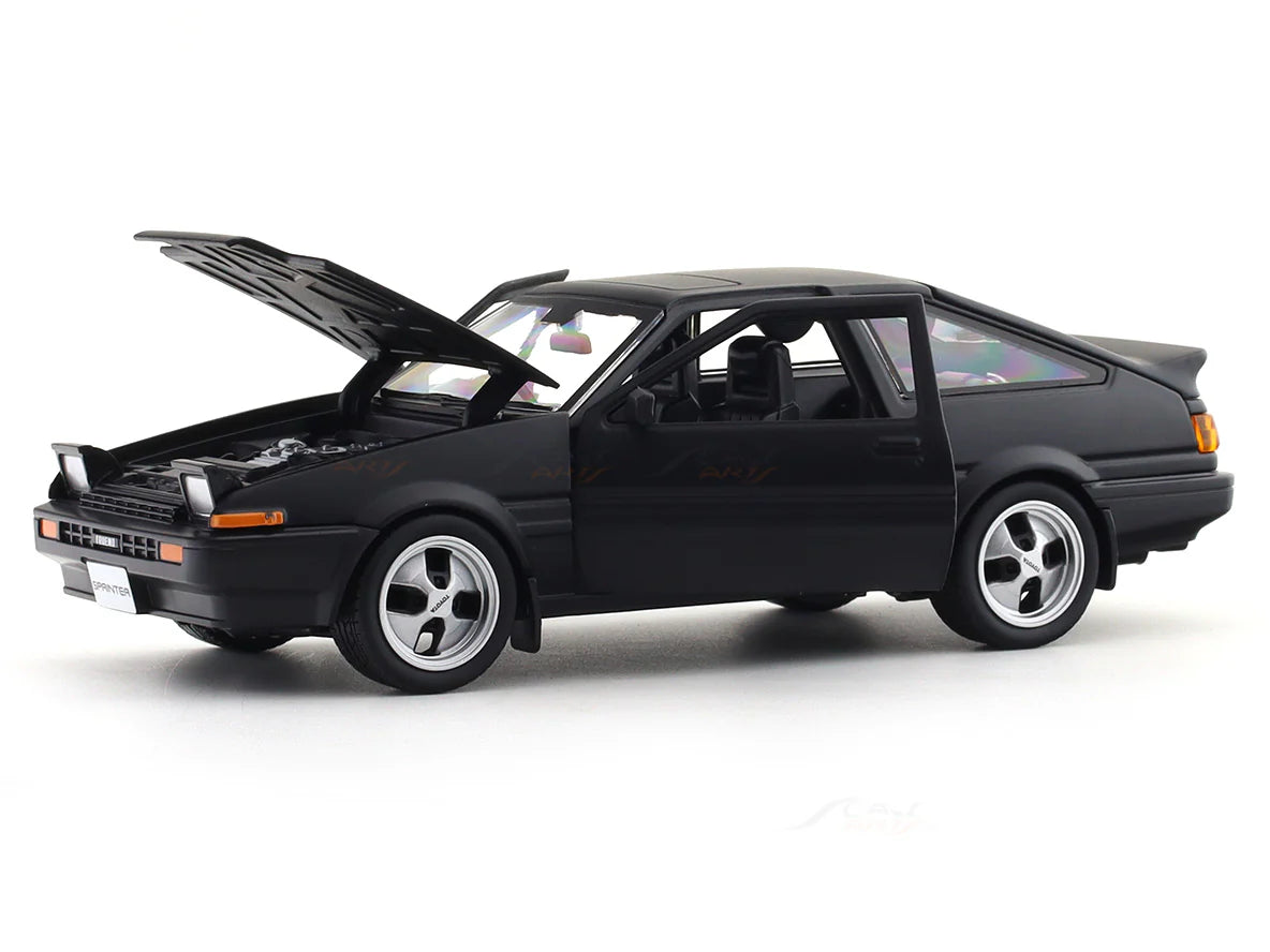1:24 Toyota Sprinter Trueno AE86 Matte Black