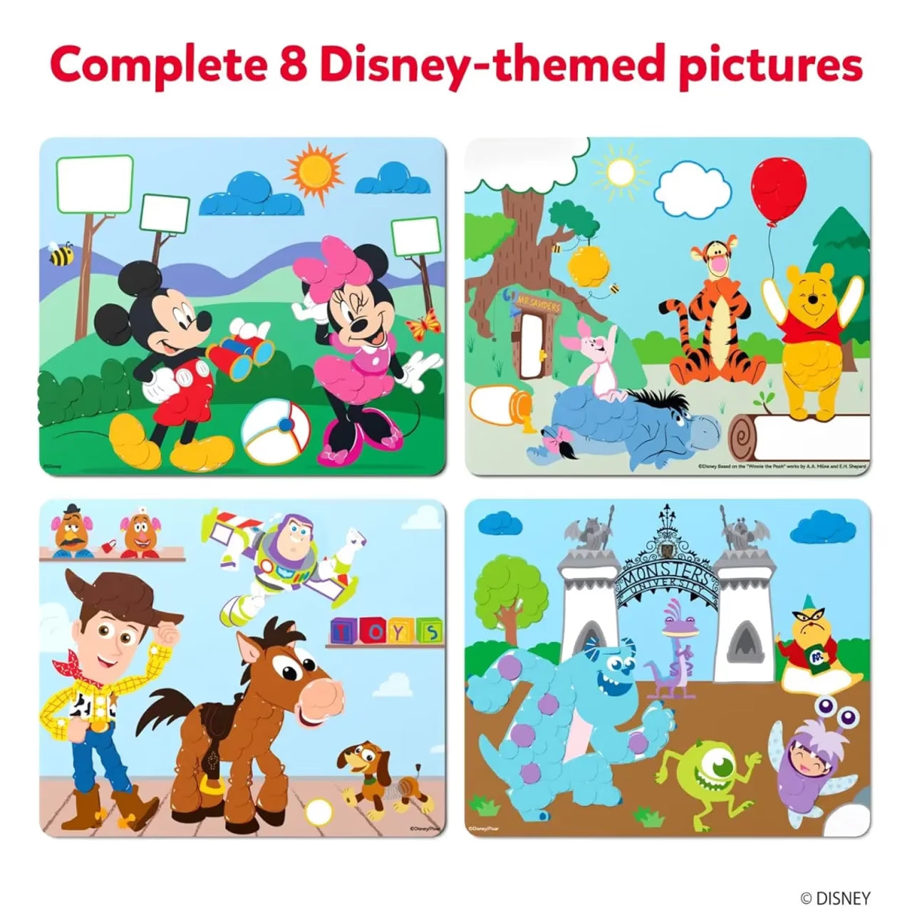 Skillmatics Paper Art Activity- Dot It Disney Edition, 3Y+(PACK OF 5)