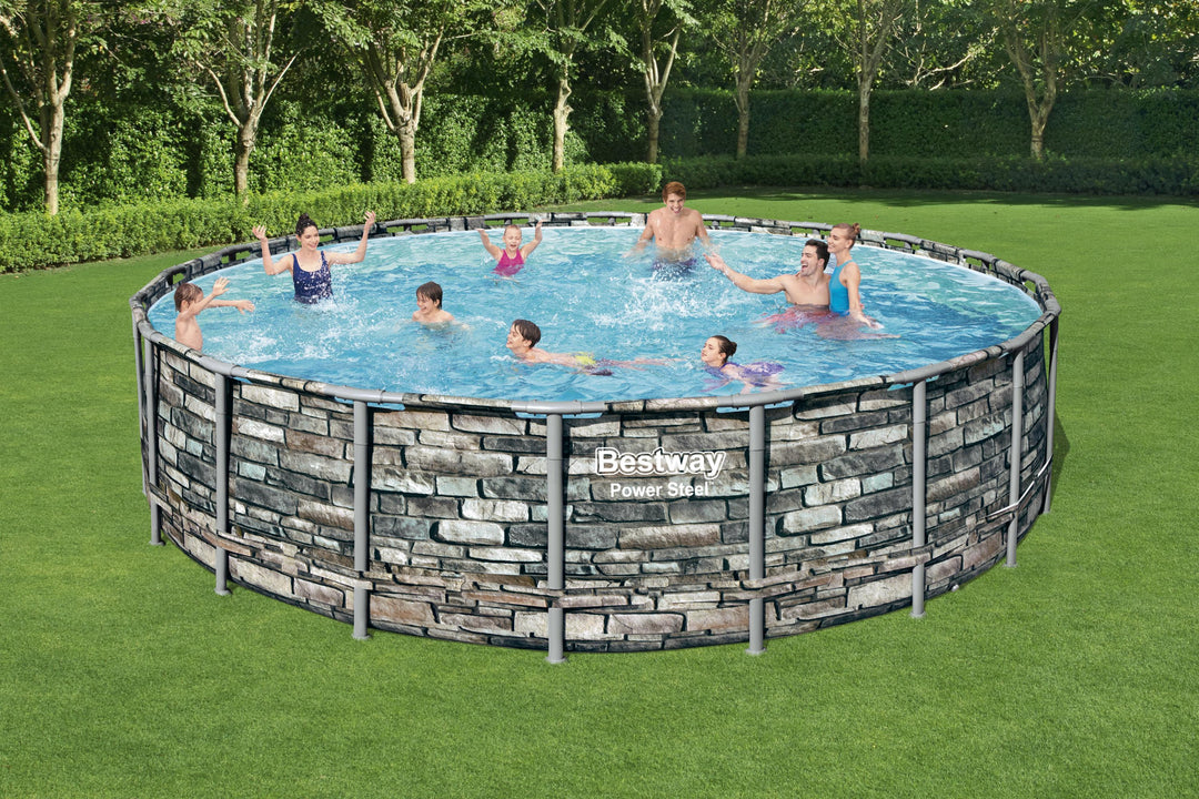 BESTWAY ABOVE GROUND PORTABLE SWIMMING POOL 22FT X 52 IN.