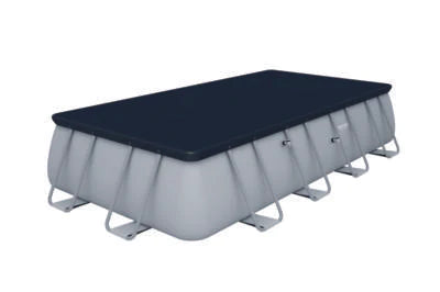 BESTWAY ABOVE GROUND POWER STEEL 18 FT X 8.98 FT X4 FT /5.49M X 2.74M X 1.22M RECTANGULAR POOL SET