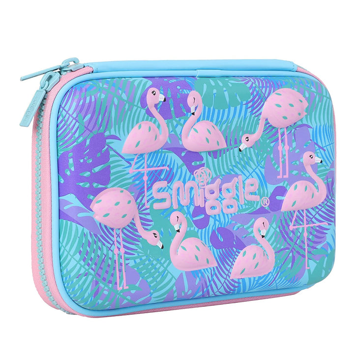 Smiggle (Flamingo Hardtop Pencil case/Pouch for Kids)