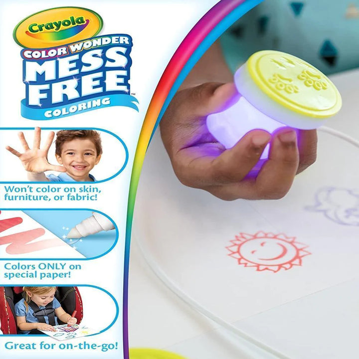 Crayola Color Wonder Mess Free Scented Light Up Stamper Set