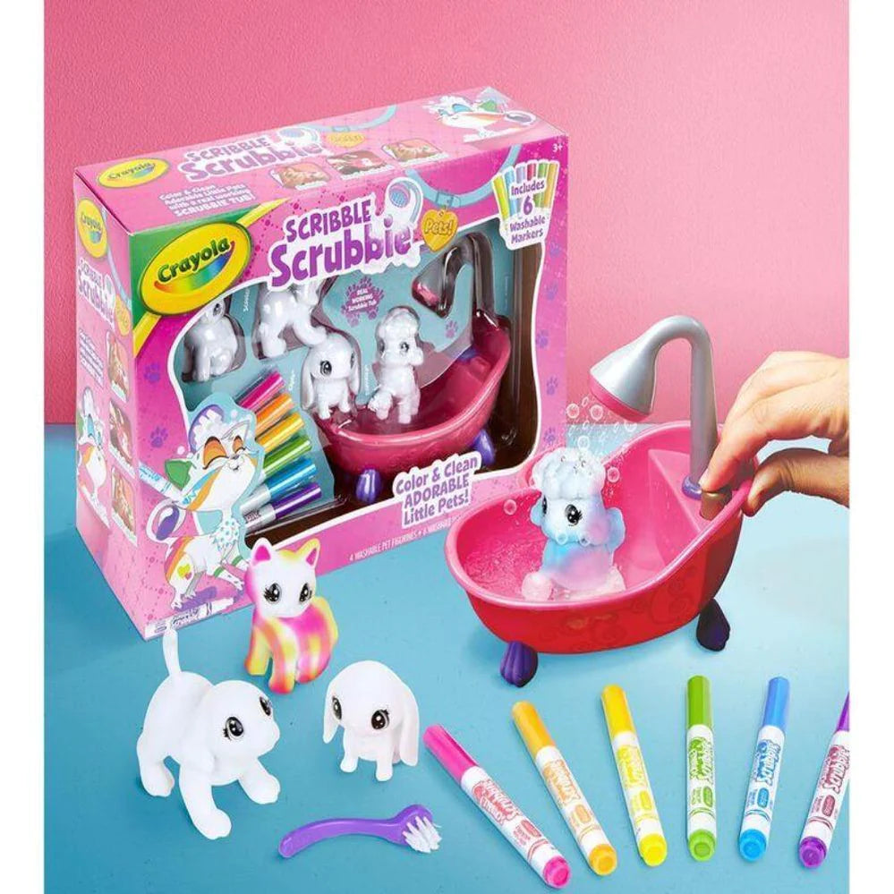 Crayola Scribble Scrubbie Pets Scrub Tub Playset