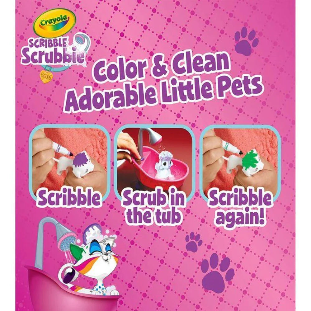 Crayola Scribble Scrubbie Pets Scrub Tub Playset